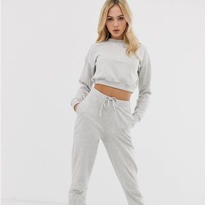 ASOS Cropped Tracksuit Set